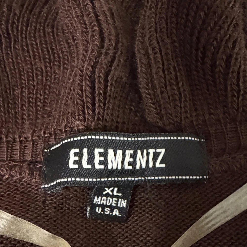 Elementz Brown Ruffled Cardigan - Picture 2 of 8